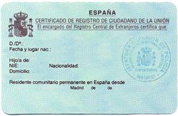 Obtención del Certificado de la UE para vivir en España siendo Europeo